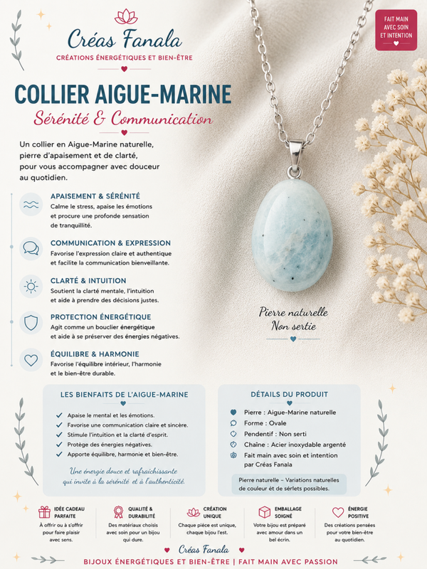 Collier – Aigue-marine