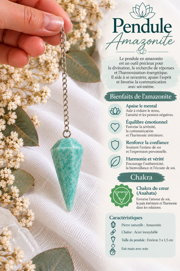 Pendule en Amazonite