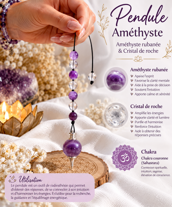 Améthyste & Cristal de Roche