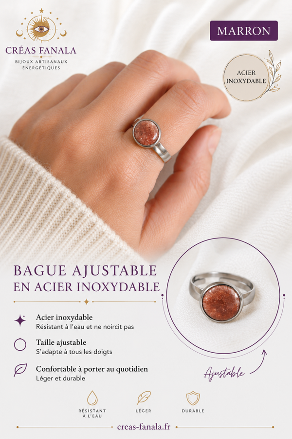 Bague Marron
