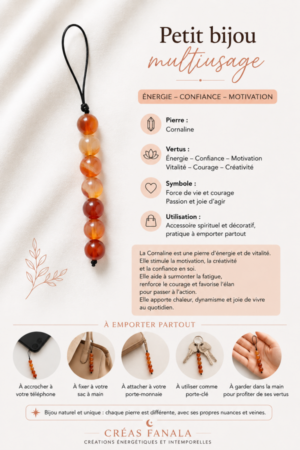 Petit bijou Cornaline
