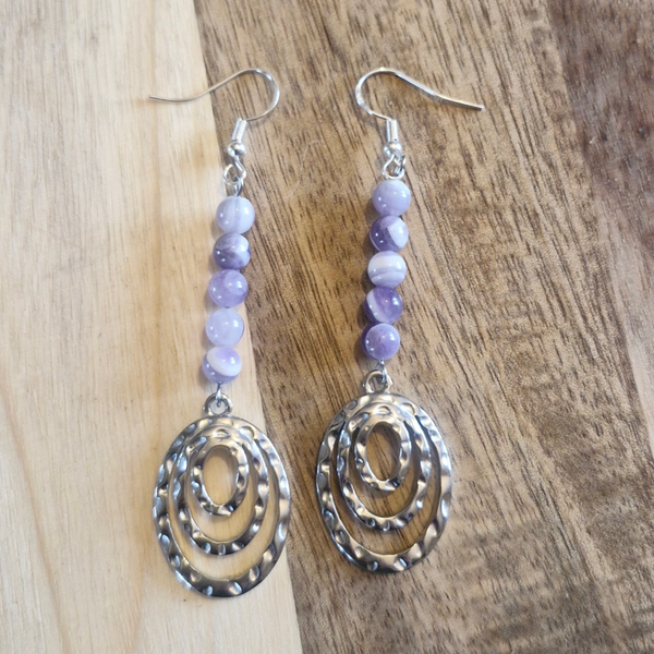 Boucles d’oreilles Améthyste – Sérénité et élégance
