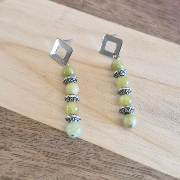 Boucles d’oreilles Péridot & Argent – Vitalité et Équilibre