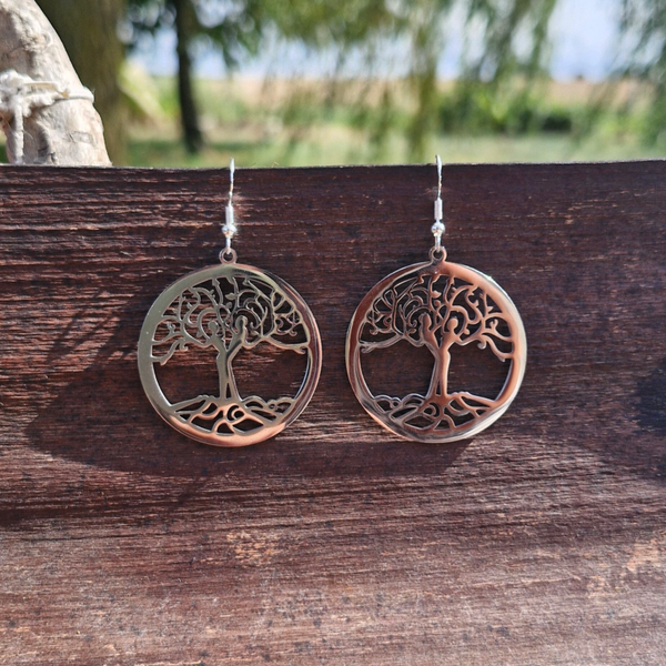 Boucles d’oreilles Arbre de Vie – Harmonie & Énergie Positive