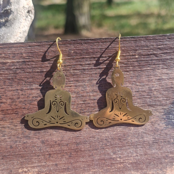 Boucles d’oreilles Bouddha – Sérénité & Lumière