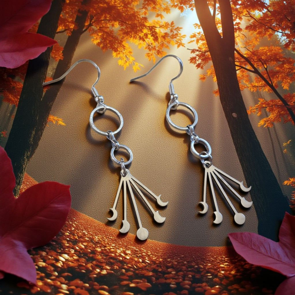 Boucles d’oreilles Cercles & Pampilles – Élégance et mouvement