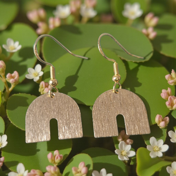Boucles d’oreilles – Arches Brossées