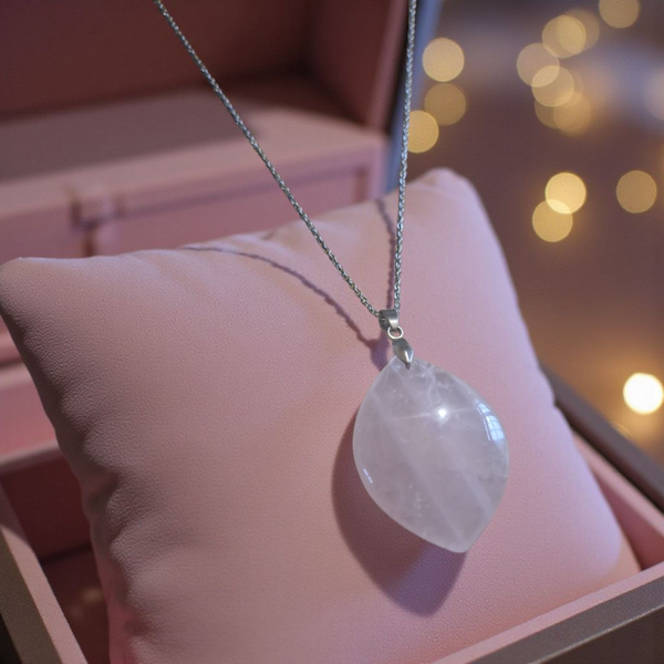 Collier en Quartz Rose – Amour & Douceur