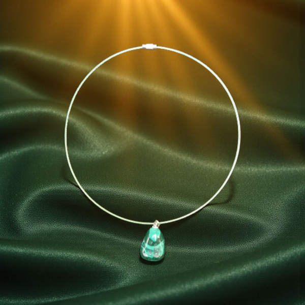 Collier ras de cou – Malachite