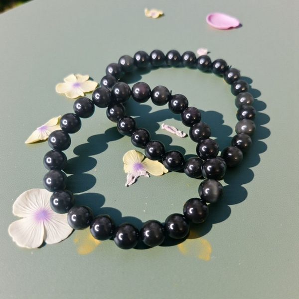 Bracelet en Obsidienne Œil Céleste