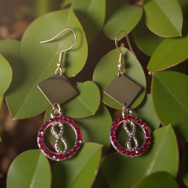 Boucles d’oreilles – Rouge Éternité