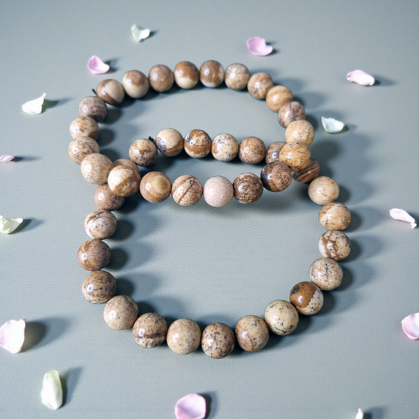 Bracelet en Jaspe Paysage – Ancrage & Créativité