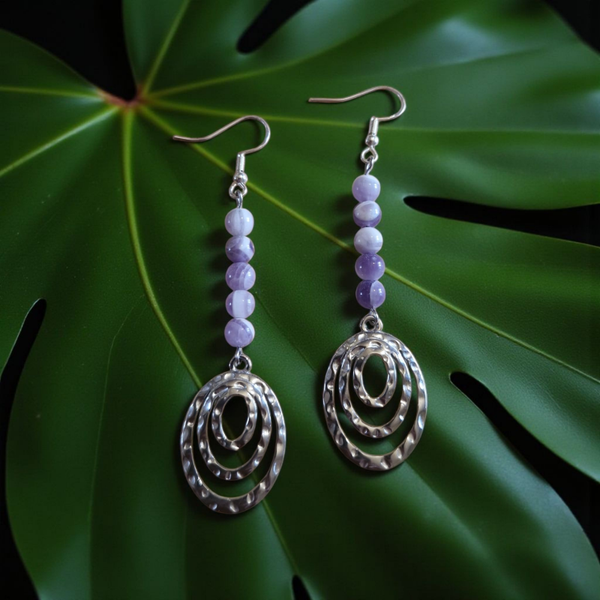 Boucles d’oreilles Améthyste – Sérénité et élégance