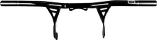 SANTORO FABWORX NOT YO DADDYS CRASH BAR 2.0 GLOSS BLACK FLT 14-23