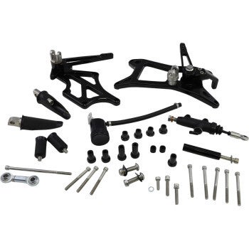 Speed Merchant Mid-Controls - with Pegs - Black - FL '17-'23