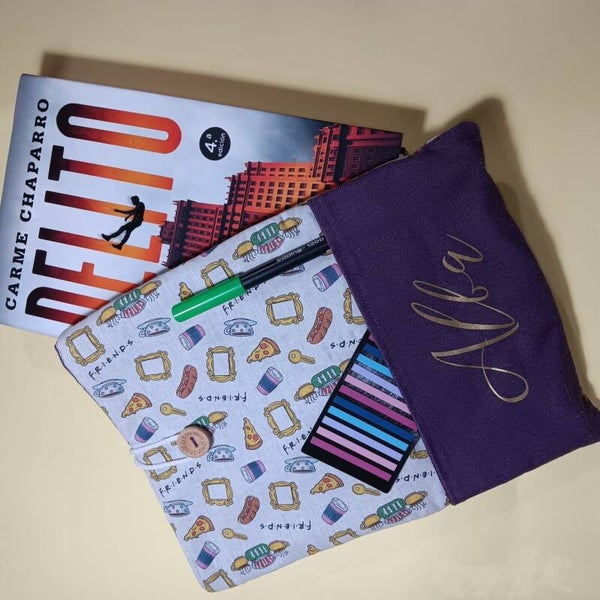 Funda para libro grande con tu nombre