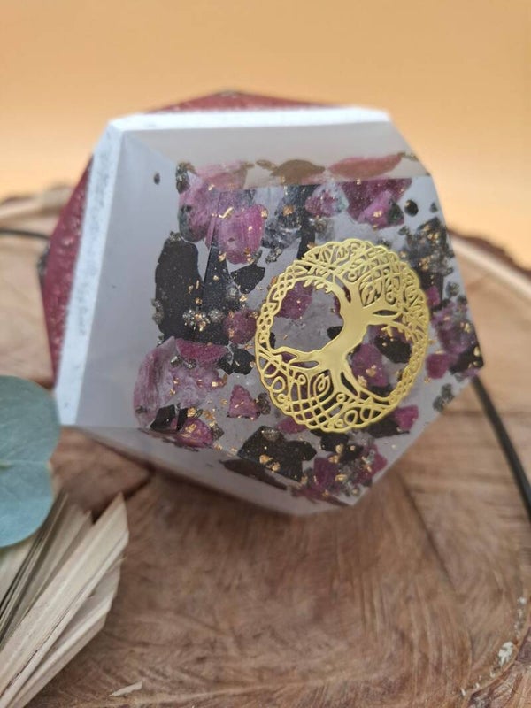 Orgonit Dodekaeder Rubin