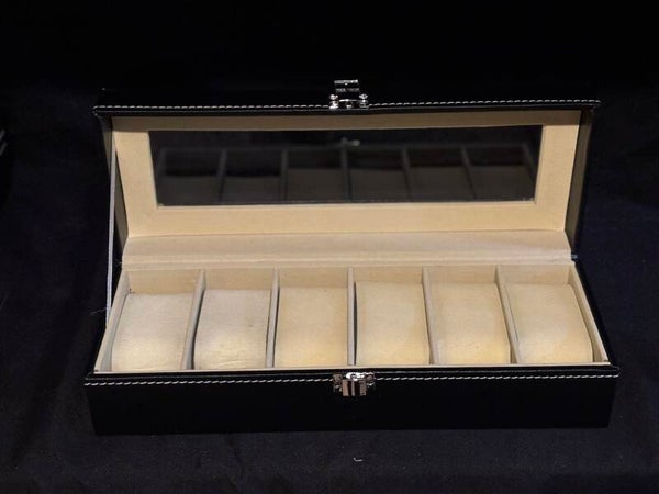 Boîte de montre-bracelet à 6 fentes