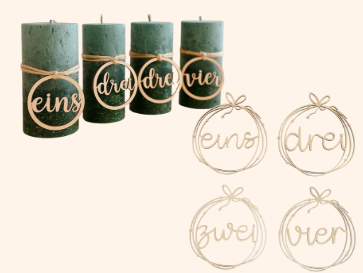 Adventkranz Anhänger