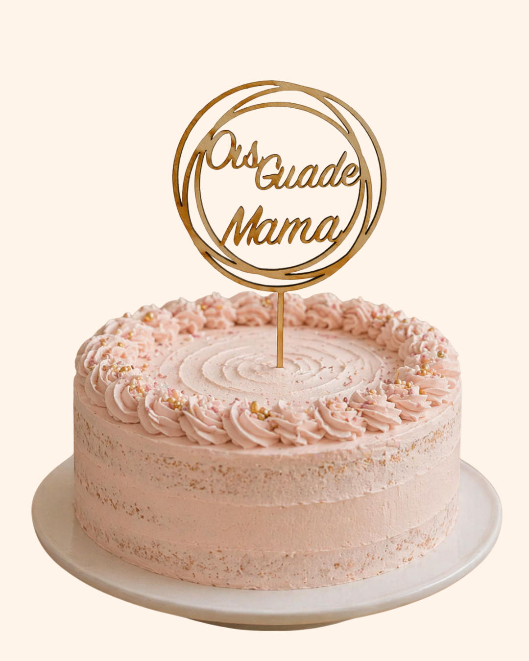Caketopper "Ois guade Mama"