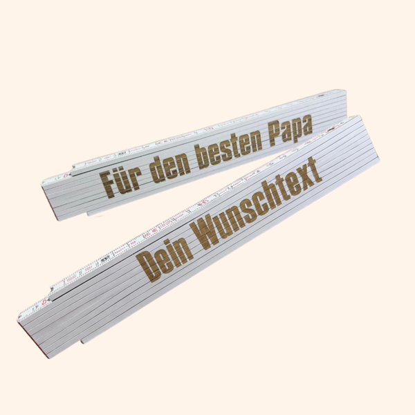 Zollstock mit Namen - personalisiert