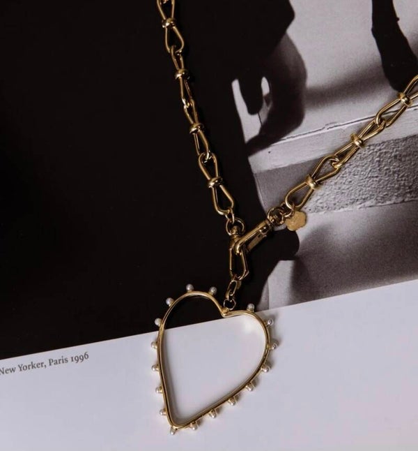 Hanger Heart pearls