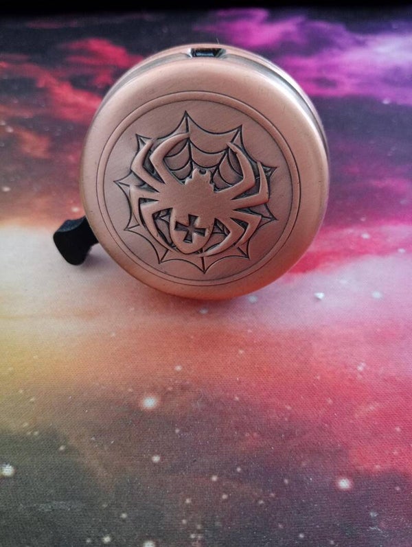 Unieke Koperen Fietsbel met Spinontwerp