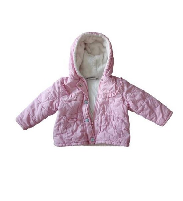 Roze Gewatteerd Kinderen Jasje - Maat 80