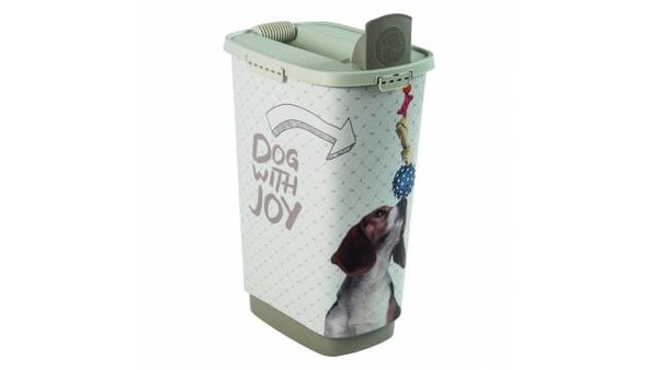 Rotho Cody Dog Pet Food Container 50L Cappuccino/Zand