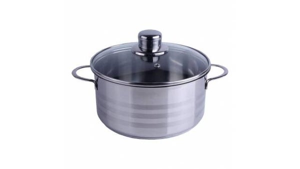 Duurzame 22 cm Kookpan met Glazen Deksel