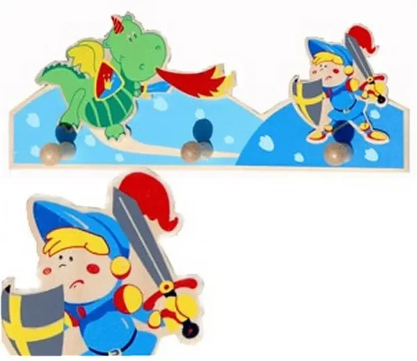 Simply For Kids houten kapstok ridder
