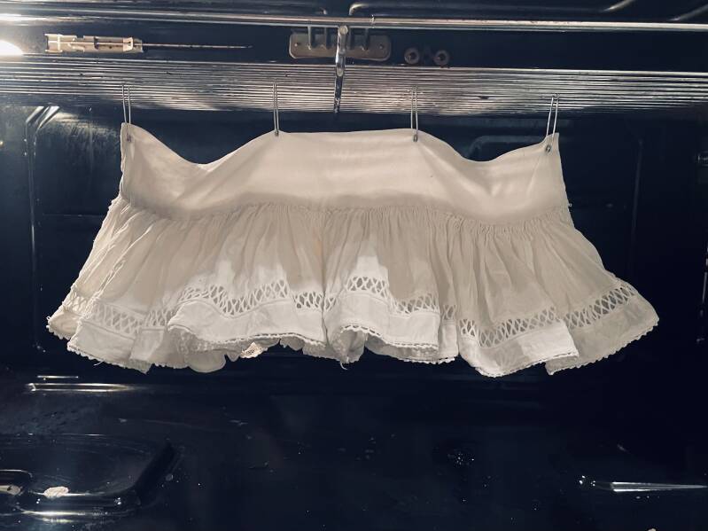 Natte molensteenkraag in de oven.