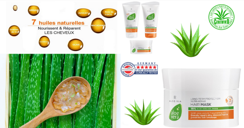 masque cheveux aloe vera nutri repair lr health beauty