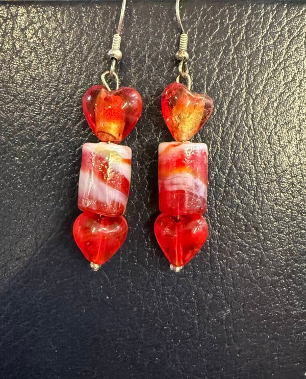 Red Earrings by GZ