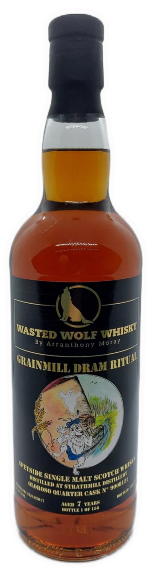 Wasted Wolf M8 Grainmill Dram Ritual - Strathmill Distillery 2017 7y Oloroso Sherry Quarter Cask 57,8%