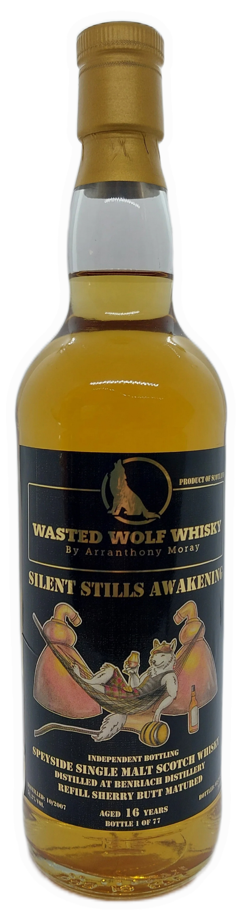 Wasted Wolf M10 Silent Stills Awakening - Benriach 2007 16Y Sherry Butt 51,2%