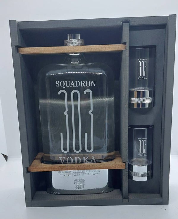 SQUADRON 303 VODKA COFFRET "squadron leader"   40°