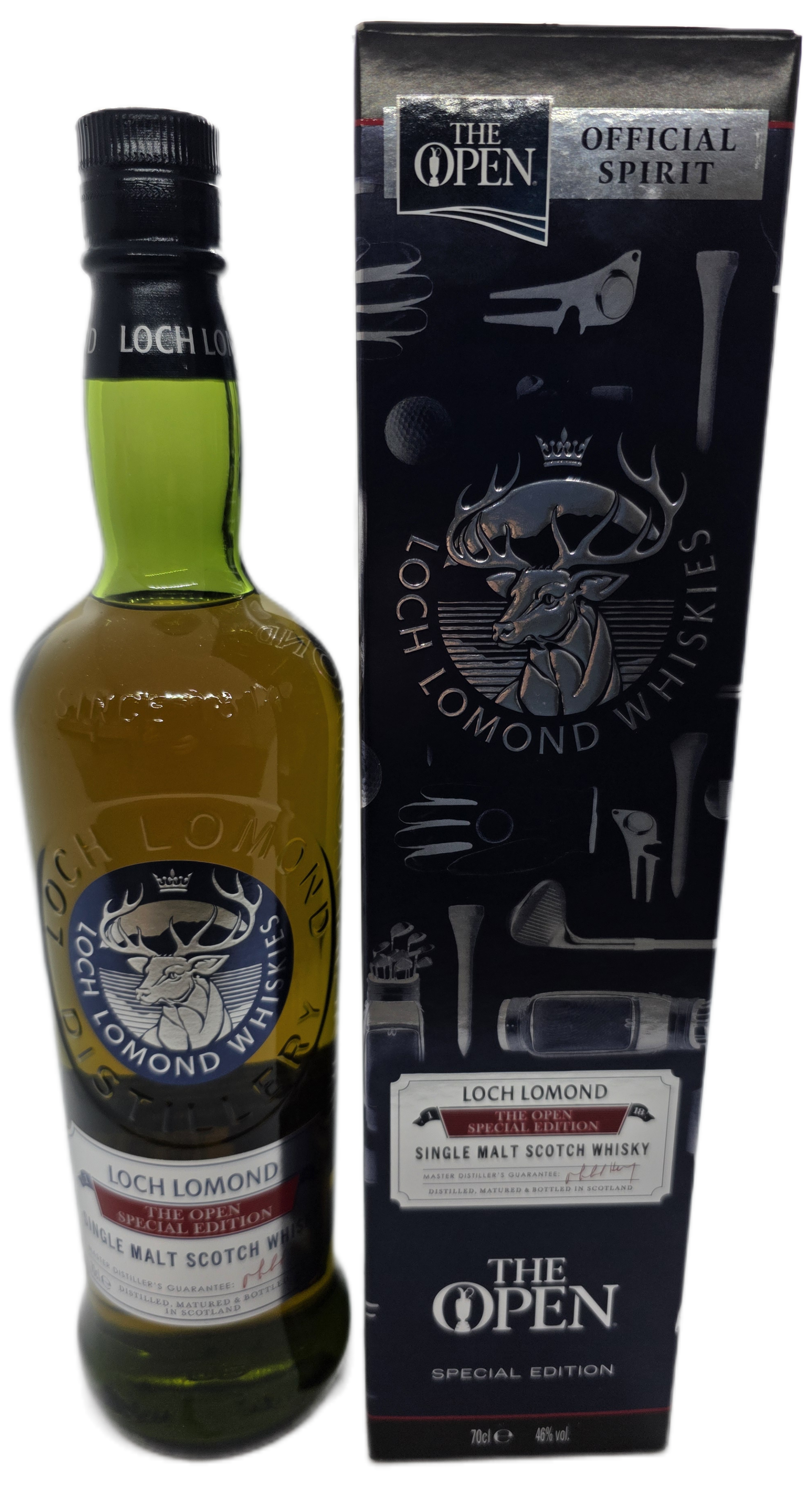 Loch Lomond "The Open 2018" Single Malt Whisky 46% + Gratis Tumbler Glass