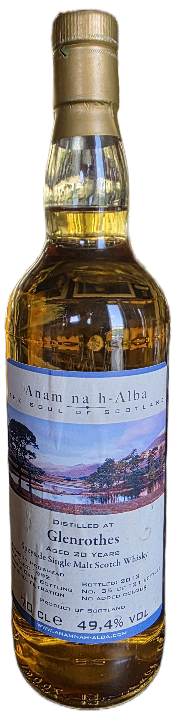 Glenrothes 1992 20y old Single Malt ANHA 49,4%