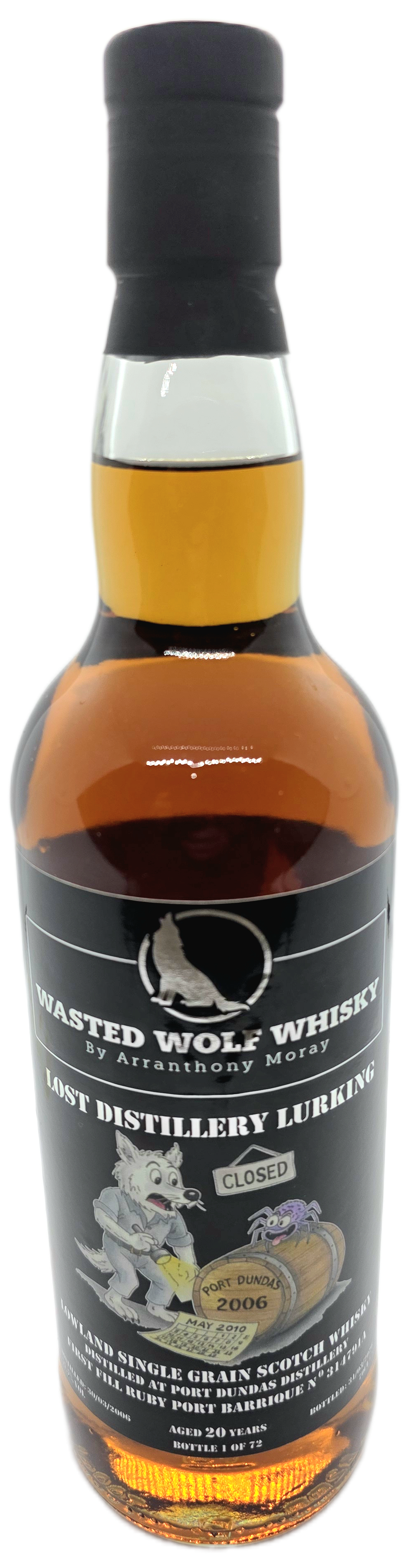 Wasted Wolf G3 Lost Distillery Lurking - Port Dundas 2006 20y 1st fill Ruby port barrique +-60%