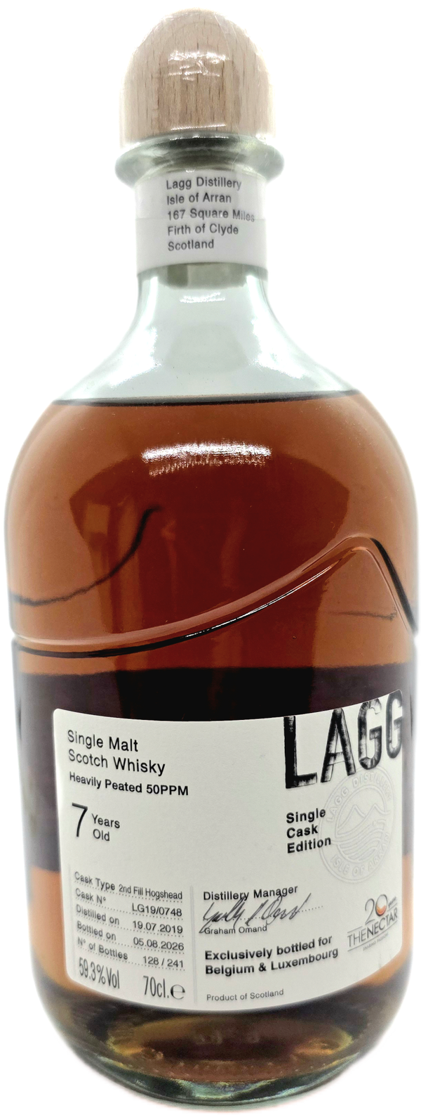 LAGG SINGLE CASK 2019 THE NECTAR 20TH ANNIVERSARY