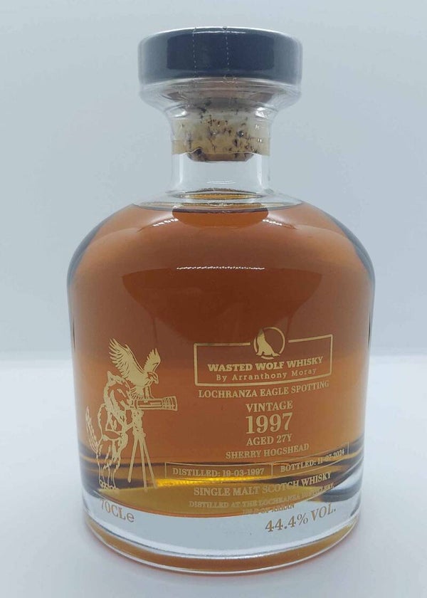 25 ml Sample Arran 1997 27y Lochranza Eagle Spotting Wasted Wolf Whisky