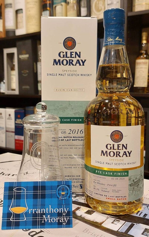 GLEN MORAY CURIOSITY 2016 RYE FINISH 46.3% Single Malt Scotch Whisky