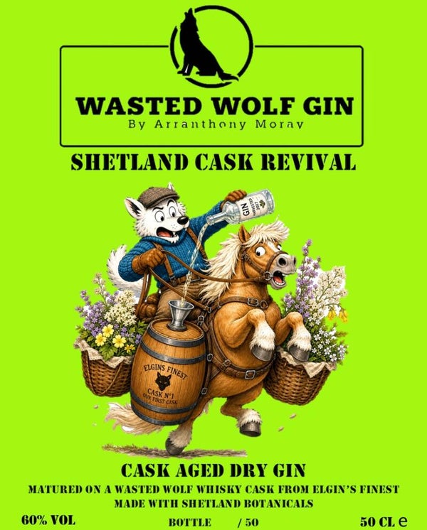 Wasted Wolf Premium Cask Aged Gin 60%