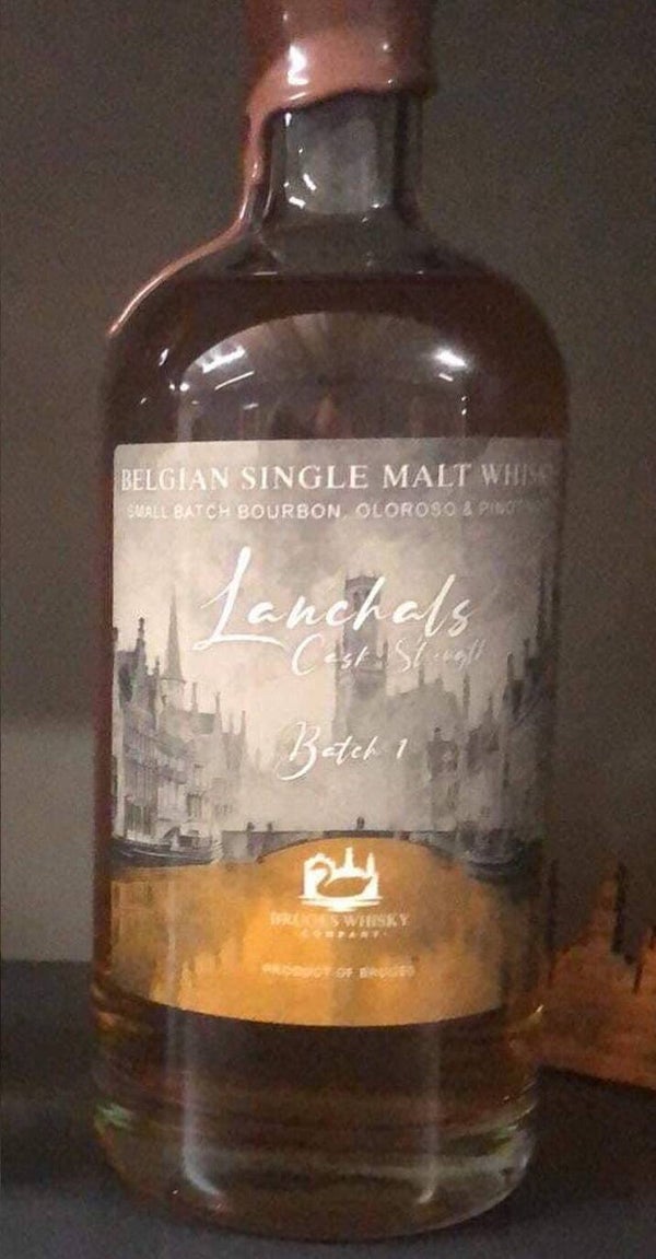 Brugse Whisky Lanchals Cask Strength Batch 1 Belgian Single Malt Whisky 58%