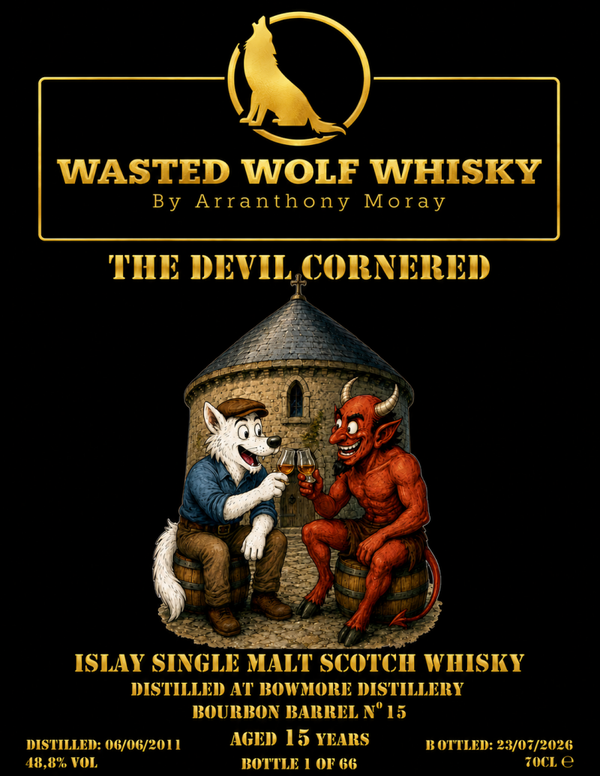 Wasted Wolf M21 The Devil Cornered - Bowmore 2011 15Y Bourbon Barrel 48,8%