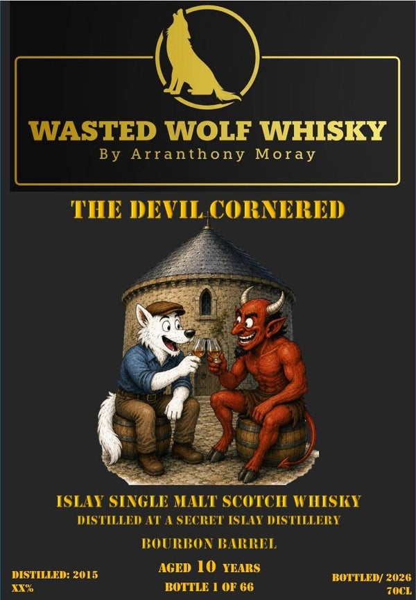 Wasted Wolf M21 The Devil Cornered - Secret Islay 2015 1OY Bourbon Barrel