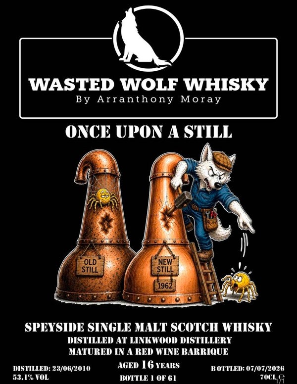 Wasted Wolf M20 Once Upon A Still - Linkwood 2010 16Y Red Wine Barrique Matured 53,1%