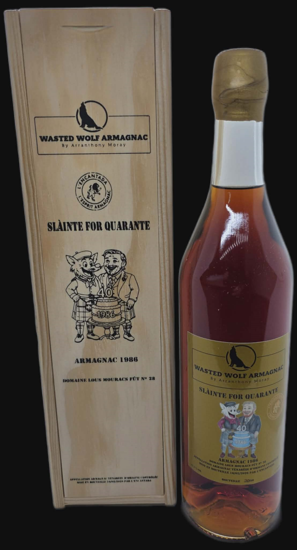 Wasted Wolf Armagnac 1986 Slainte For Quarante 1cl sample