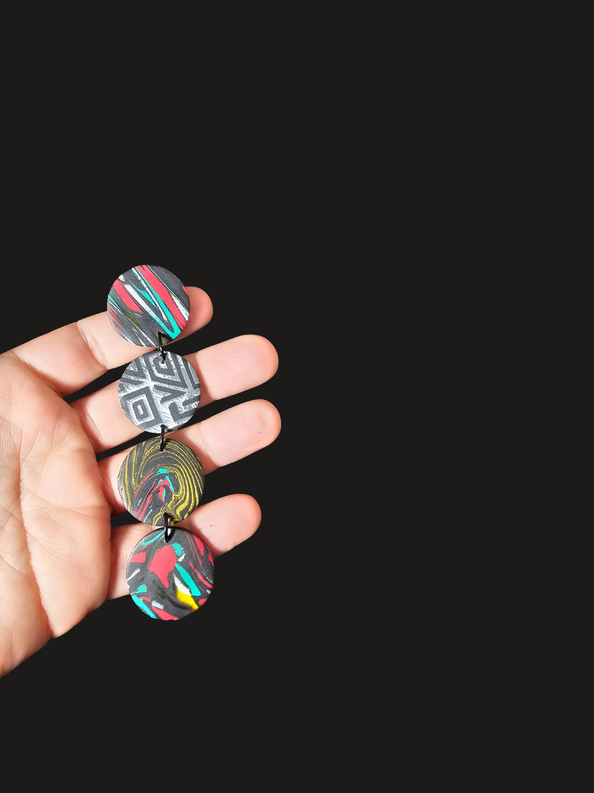 Round and round - Statement oorbellen